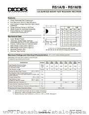 RS1K datasheet pdf Diodes