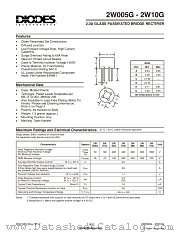 2W10G datasheet pdf Diodes