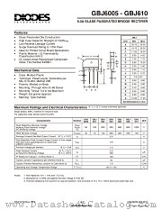 GBJ602 datasheet pdf Diodes