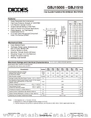 GBJ1502 datasheet pdf Diodes