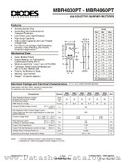 MBR4060PT datasheet pdf Diodes