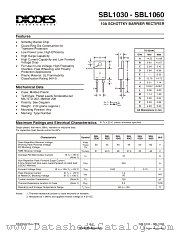 SBL1040 datasheet pdf Diodes