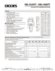 SBL1660PT datasheet pdf Diodes