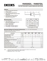 1N4937GL datasheet pdf Diodes