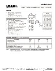 MMDT4401 datasheet pdf Diodes