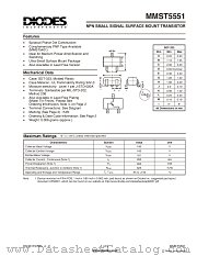 MMST5551 datasheet pdf Diodes