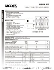 B340LA datasheet pdf Diodes