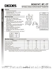 BC857BT datasheet pdf Diodes