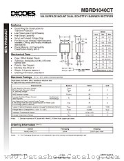 MBRD1040CT datasheet pdf Diodes