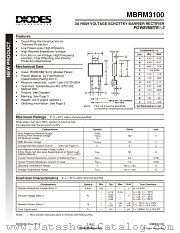 MBRM3100 datasheet pdf Diodes