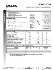 SDM03MT40 datasheet pdf Diodes