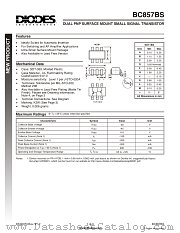 BC857BS datasheet pdf Diodes