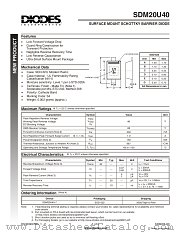 SDM20U40 datasheet pdf Diodes