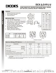 DCX142TU datasheet pdf Diodes