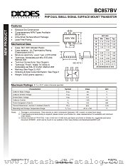 BC857BV datasheet pdf Diodes