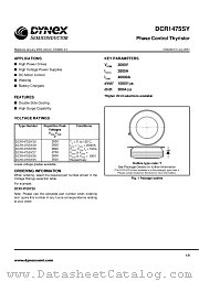 DCR1475SY26 datasheet pdf Dynex Semiconductor