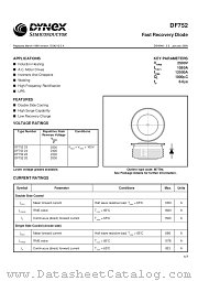 DF75220 datasheet pdf Dynex Semiconductor