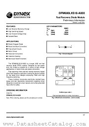 DFM600LXS18-A000 datasheet pdf Dynex Semiconductor