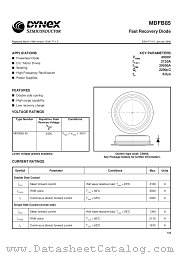 MDFB85 datasheet pdf Dynex Semiconductor