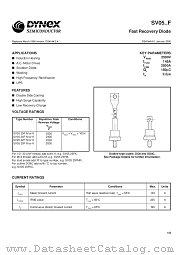 SV0524FM datasheet pdf Dynex Semiconductor