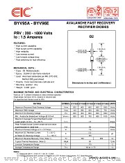 BYV95C datasheet pdf EIC discrete Semiconductors