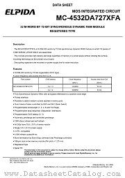 MC-4532DA727XFA datasheet pdf Elpida Memory