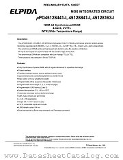 PD45128441G5-A10I-9JF datasheet pdf Elpida Memory