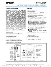 XR16L2751 datasheet pdf Exar