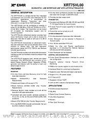 XRT75VL00 datasheet pdf Exar