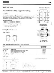 54F109 datasheet pdf Fairchild Semiconductor