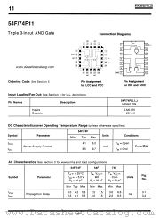 54F11 datasheet pdf Fairchild Semiconductor