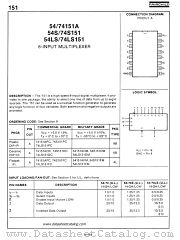 54LS151 datasheet pdf Fairchild Semiconductor