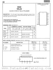 93L22 datasheet pdf Fairchild Semiconductor