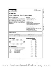 74ABT16245 datasheet pdf Fairchild Semiconductor