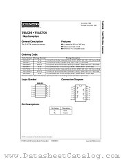 74ACT04 datasheet pdf Fairchild Semiconductor