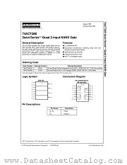 74ACTQ00 datasheet pdf Fairchild Semiconductor