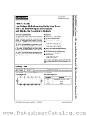 74ALVC162240 datasheet pdf Fairchild Semiconductor