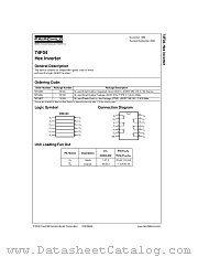 74F04 datasheet pdf Fairchild Semiconductor