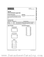 74F181 datasheet pdf Fairchild Semiconductor