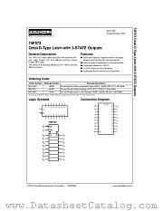 74F573 datasheet pdf Fairchild Semiconductor