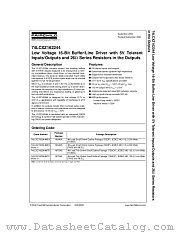 74LCXZ162244 datasheet pdf Fairchild Semiconductor