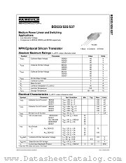 BD535 datasheet pdf Fairchild Semiconductor