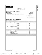 BDW23A datasheet pdf Fairchild Semiconductor