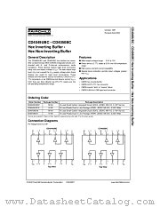 CD4049UBC datasheet pdf Fairchild Semiconductor