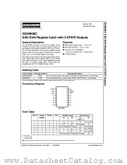 CD4094BC datasheet pdf Fairchild Semiconductor