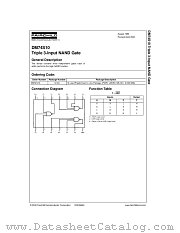 DM74S10 datasheet pdf Fairchild Semiconductor