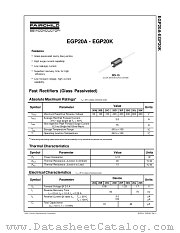 EGP20D datasheet pdf Fairchild Semiconductor