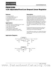 FAN1084 datasheet pdf Fairchild Semiconductor