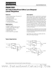 FAN1581X25 datasheet pdf Fairchild Semiconductor