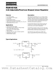 FAN1616A datasheet pdf Fairchild Semiconductor